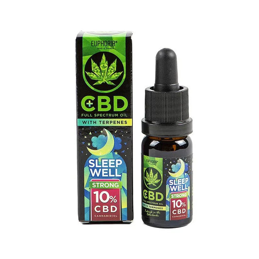 EUPHORIA CBD HEMP OIL 10% WITH TERPENE: SLEEP WELL